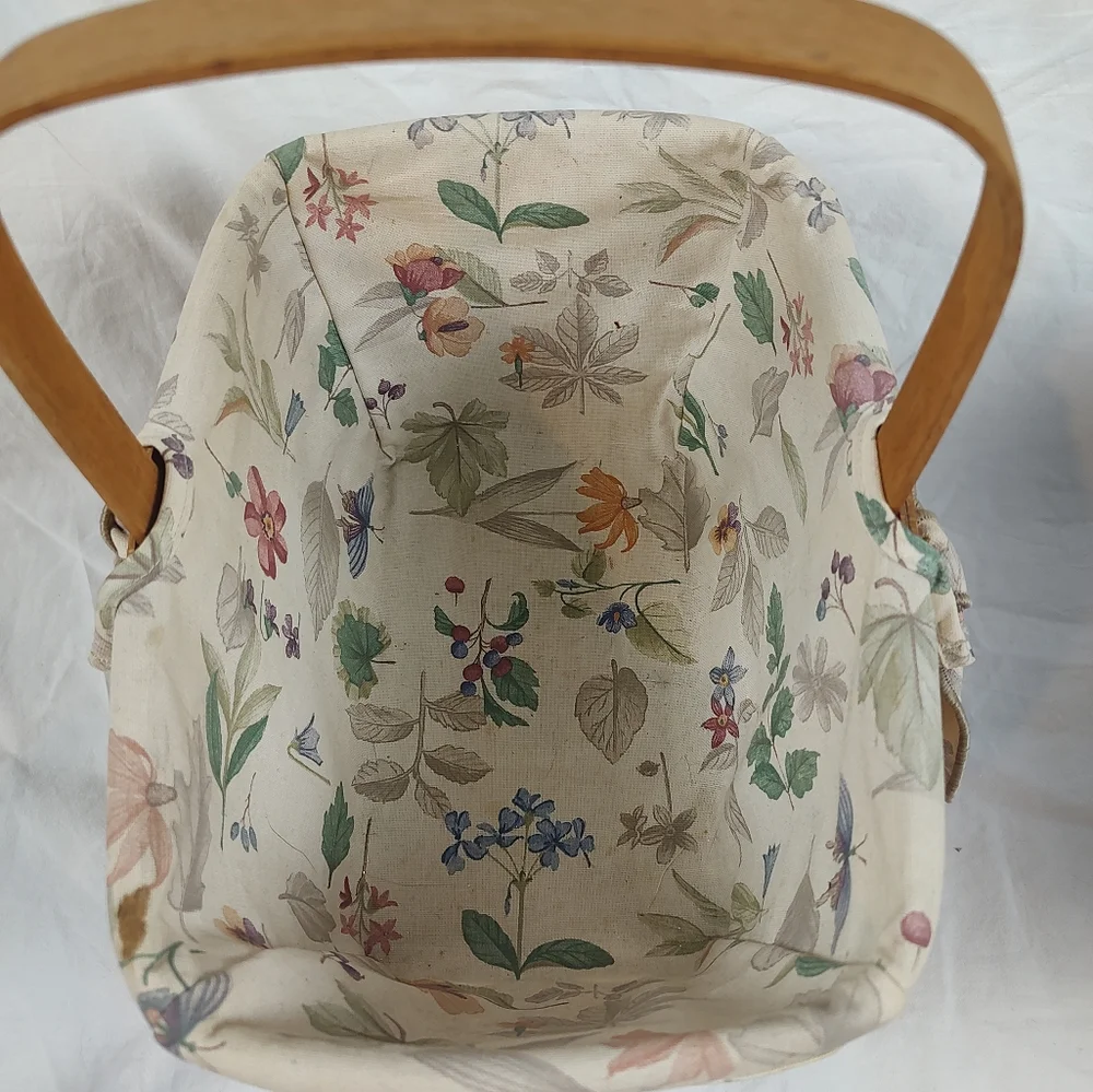 Longaberger 1992 Spring Basket Botanical Fields Liner Divided Plastic Protector - Picture 7 of 12